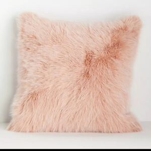 Faux Fur Throw Pillow